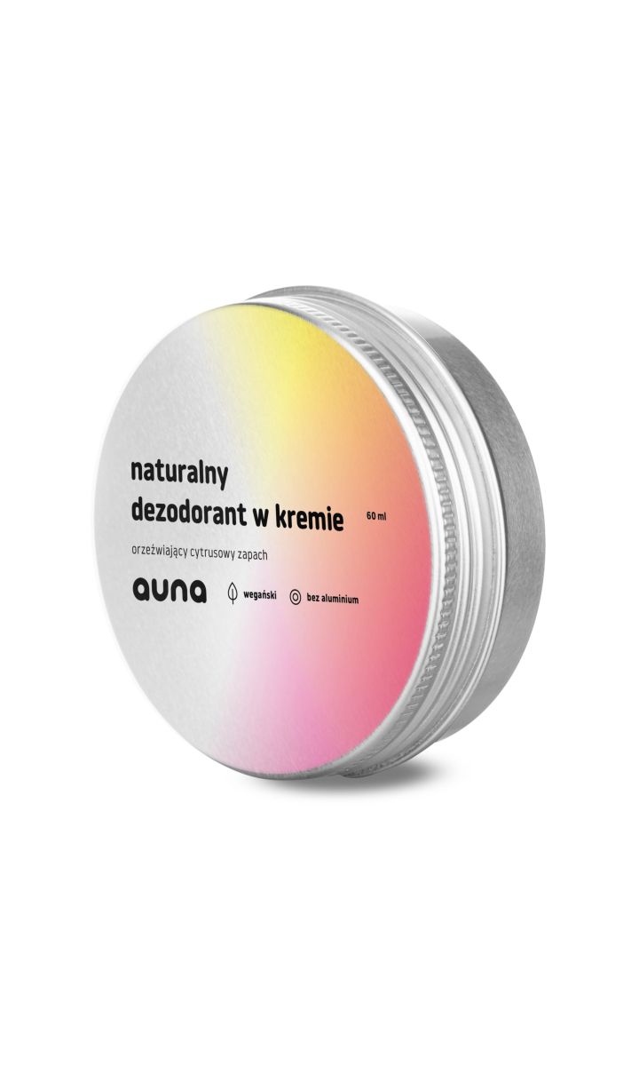 naturalny dezodorant w kremie CYTRUSOWY 60 ml z olejkiem grejpfrutowym i pomarańczowym